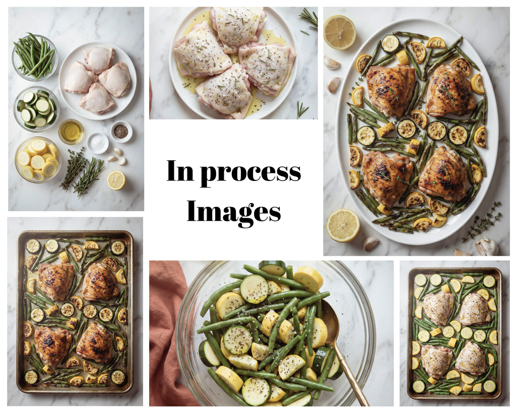 Sheet Pan Chicken Thighs w/ Veggies - set 3