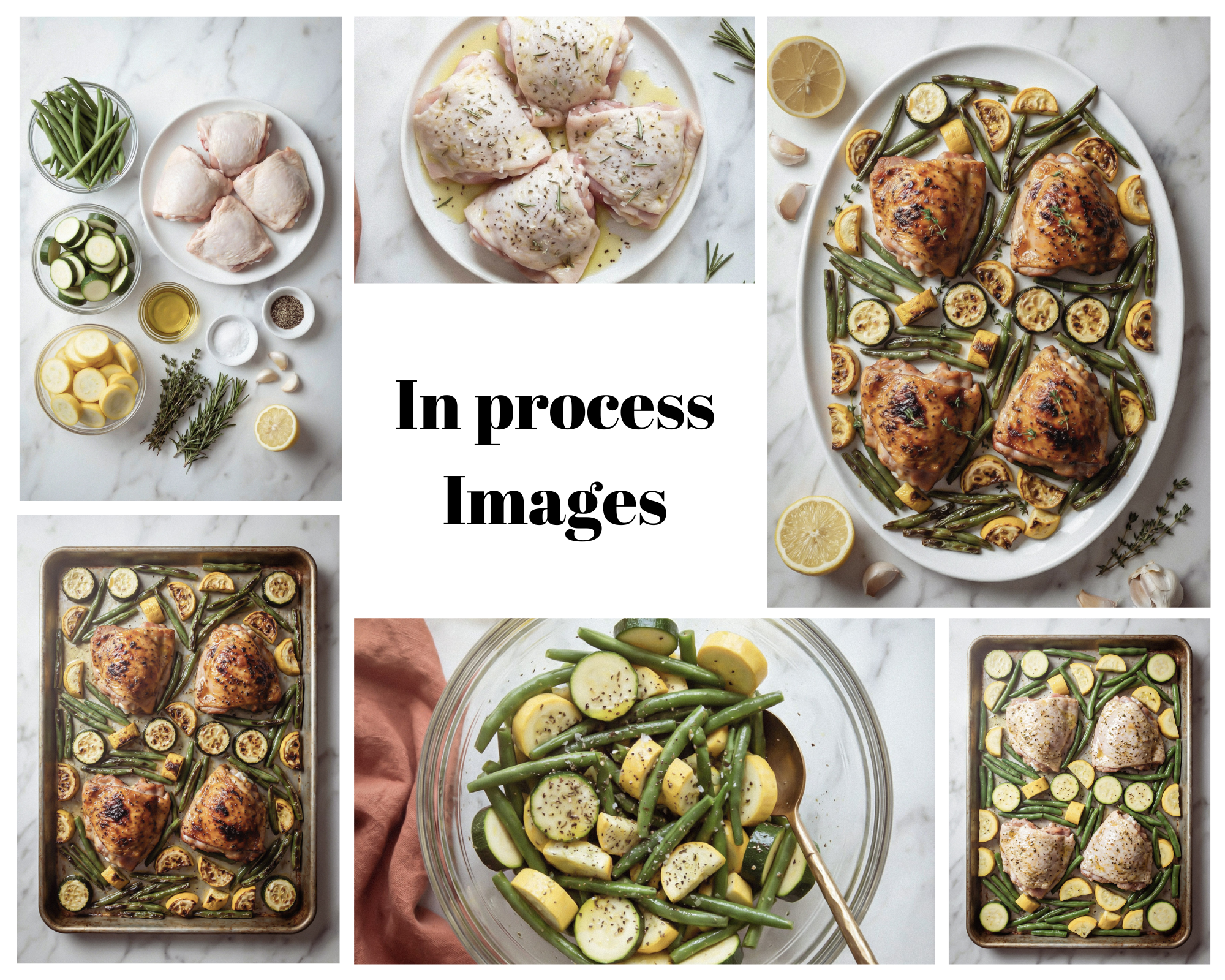 Sheet Pan Chicken Thighs w/ Veggies - set 3