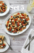 Red, White and Blue Pasta Salad - set 5