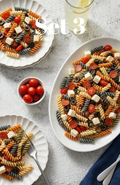 Red, White and Blue Pasta Salad - set 3