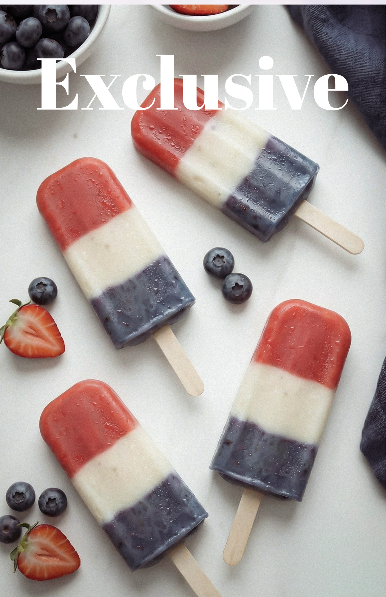 Red, White and Blue Popsicles - Exclusive