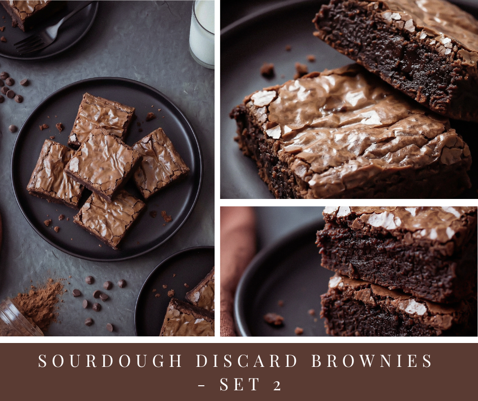 Sourdough Discard Brownies - set 2