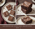 Sourdough Discard Brownies - set 4