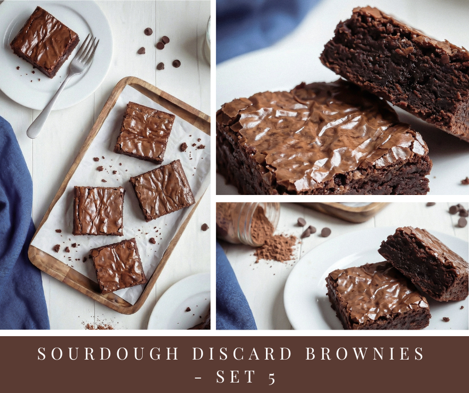 Sourdough Discard Brownies - set 5