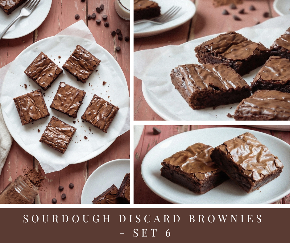 Sourdough Discard Brownies - set 6