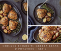 Sheet Pan Chicken Thighs w/ Green Beans and Potatoes - set 2