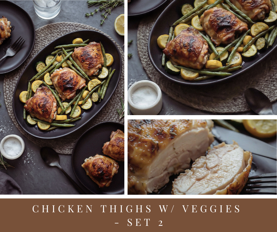 Sheet Pan Chicken Thighs w/ Veggies - Set 2