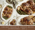 Sheet Pan Chicken Thighs w/ Green Beans and Potatoes - set 3