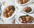 Sheet Pan Chicken Thighs w/ Green Beans and Potatoes - set 5