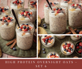 High Protein Overnight Oats - set 6